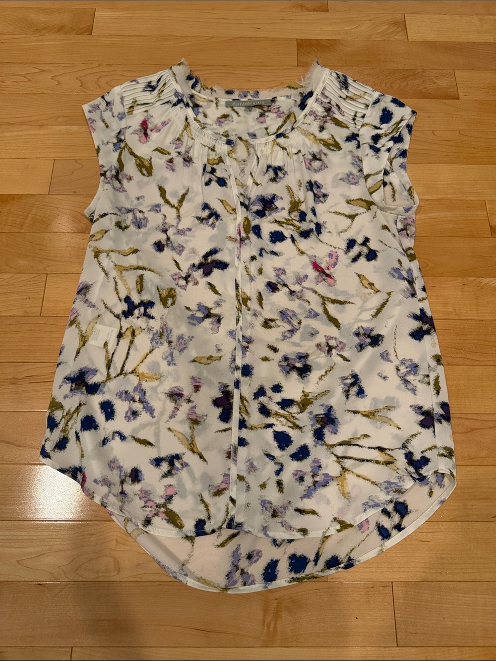 Danielrainn Abstract Floral Blouse